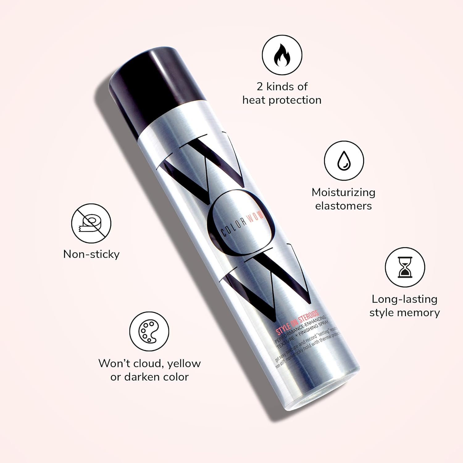 COLOR WOW Style on Steroids Texturizing Spray - Achieve Instant Sexy Volume and Texture, Non-Sticky & Moisturizing - 24hrsmart